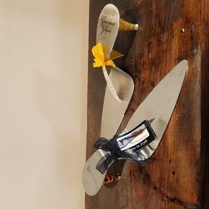 Vintage High Heel Cake Server Set